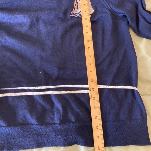 J Crew Tippi Navy Pullover Sweater Sailboat J. Crew Jcrew - Picture 2 of 5